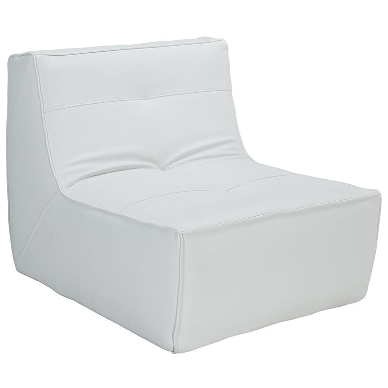 Coordinate 2 Piece Leather Armchair And Ottoman Set - living-essentials