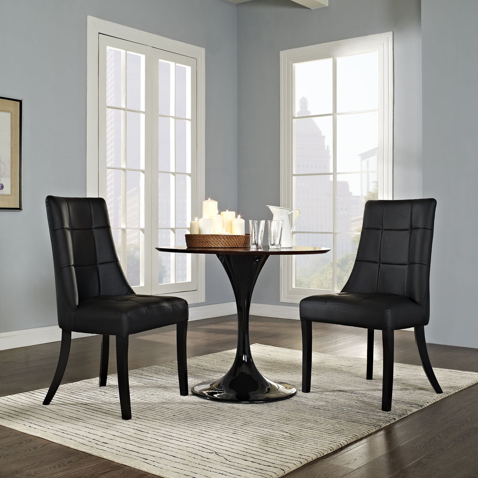 Majesty Vinyl Dining Chair Set of 2 - living-essentials