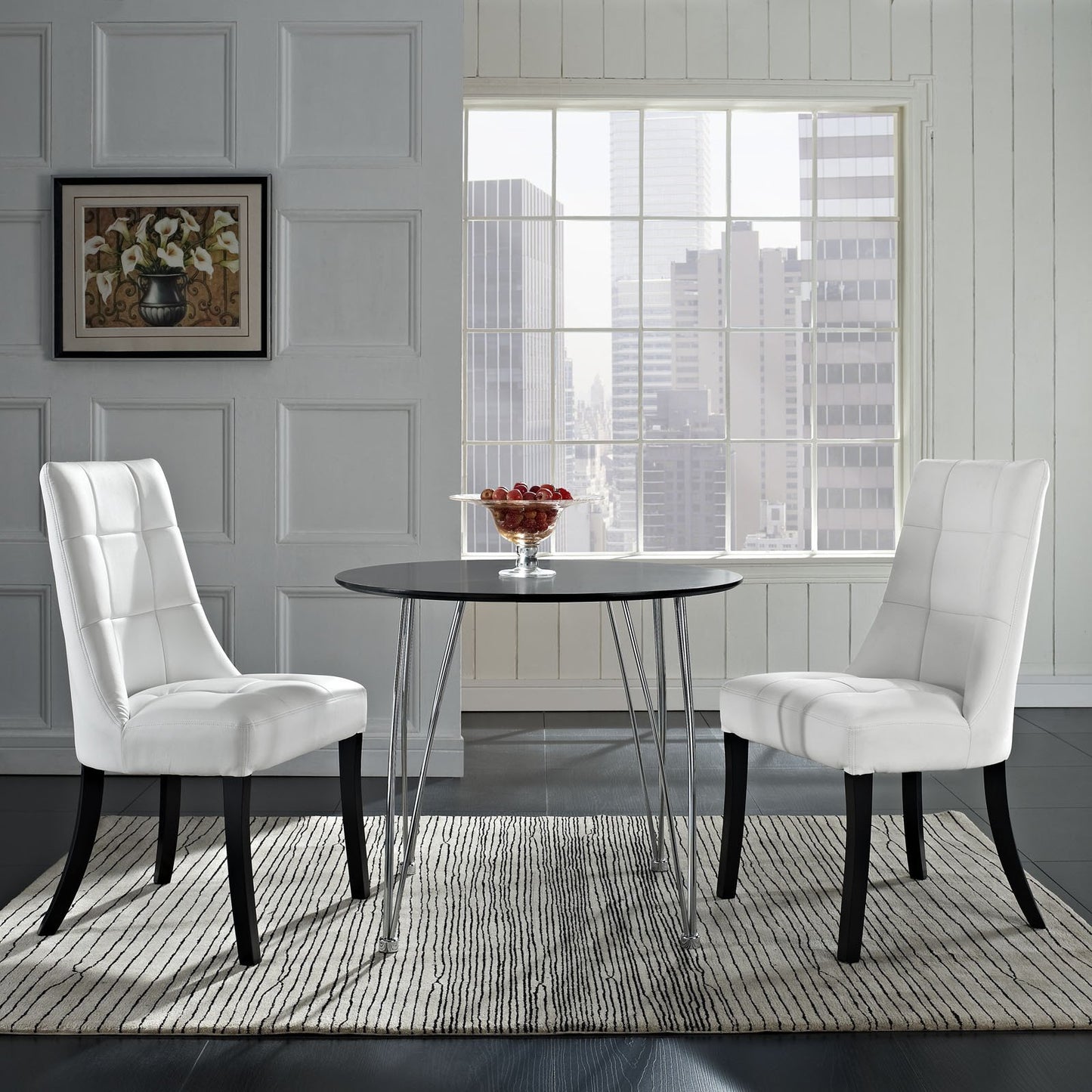 Majesty Vinyl Dining Chair Set of 2 - living-essentials