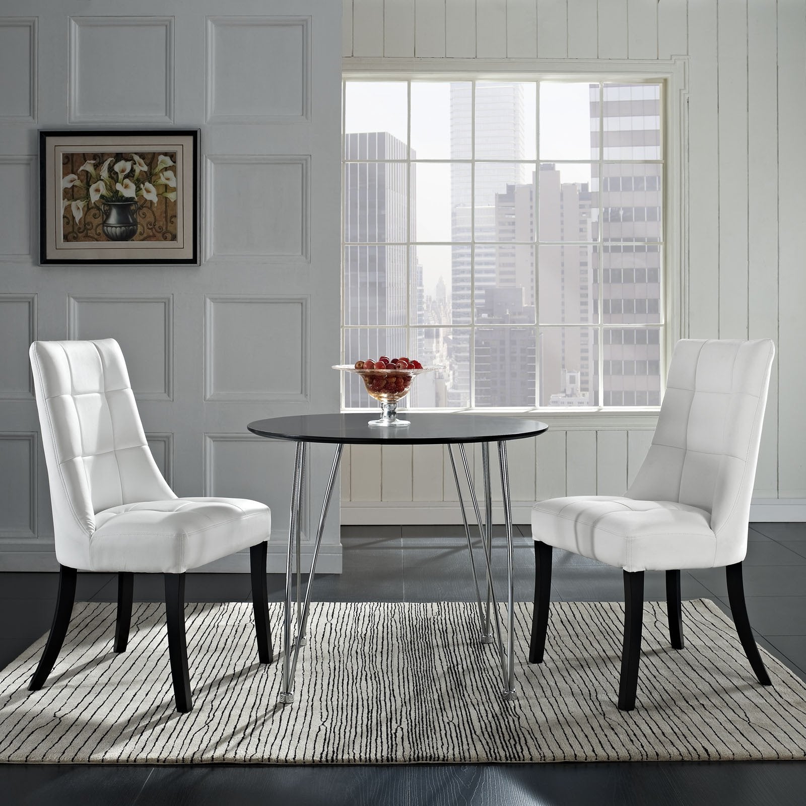 Majesty Vinyl Dining Chair Set of 2 - living-essentials