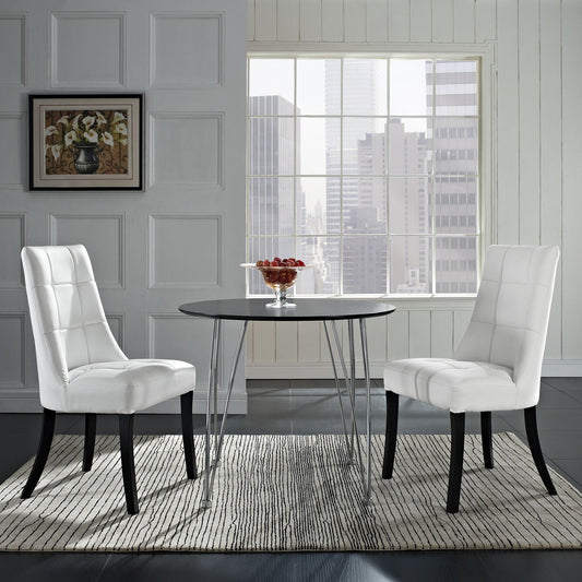 Majesty Vinyl Dining Chair Set of 2 - living-essentials