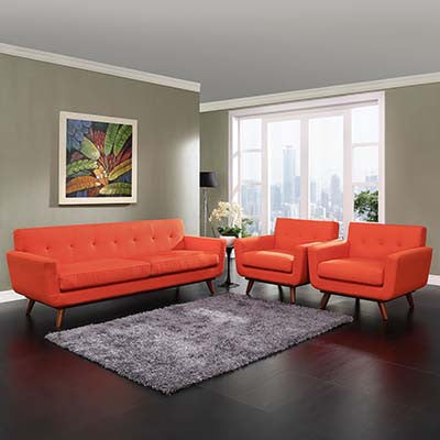 Metaple Armchairs And Sofa Set Of 3 - living-essentials