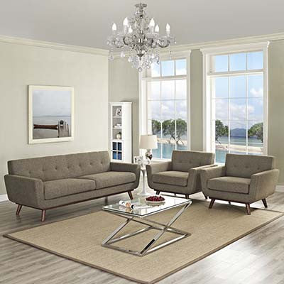 Metaple Armchairs And Sofa Set Of 3 - living-essentials
