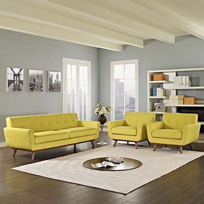 Metaple Armchairs And Sofa Set Of 3 - living-essentials