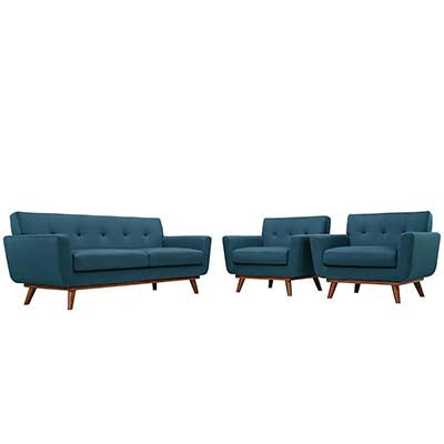 Premaint Armchairs And Loveseat Set Of 3 - living-essentials