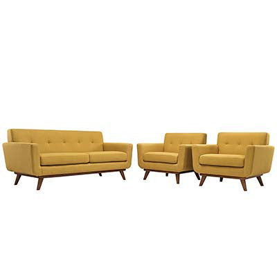 Premaint Armchairs And Loveseat Set Of 3 - living-essentials