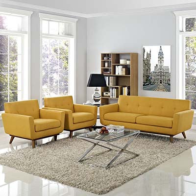 Premaint Armchairs And Loveseat Set Of 3 - living-essentials