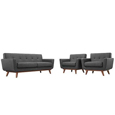 Premaint Armchairs And Loveseat Set Of 3 - living-essentials