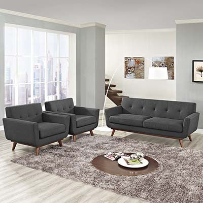 Premaint Armchairs And Loveseat Set Of 3 - living-essentials