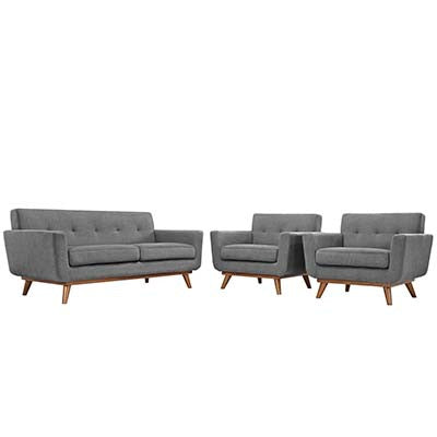 Premaint Armchairs And Loveseat Set Of 3 - living-essentials