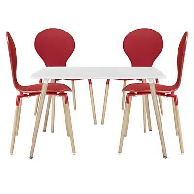 Aisle Dining Chairs And Table Set Of 5 - living-essentials