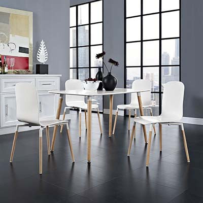 Bundle Wood Dining Chairs Set Of 4 - living-essentials