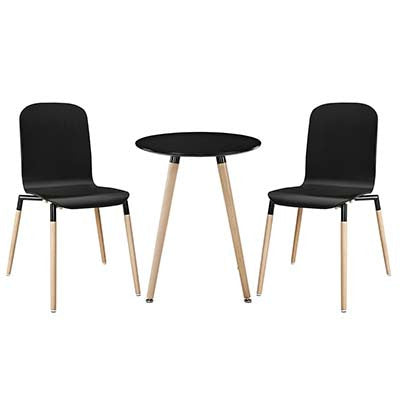 Bundle Wood Dining Chairs And Table Set Of 3 - living-essentials