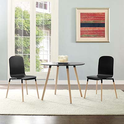 Bundle Wood Dining Chairs And Table Set Of 3 - living-essentials