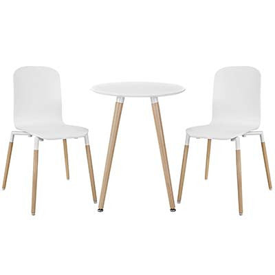 Bundle Wood Dining Chairs And Table Set Of 3 - living-essentials
