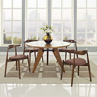 Tourned Dining Chairs And Table Set Of 5 - living-essentials