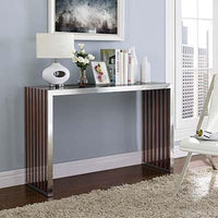 Field Wood Inlay Console Table - living-essentials