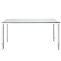 Platform Stainless Steel Dining Table - living-essentials