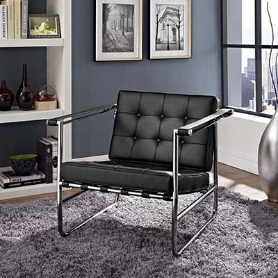 Aplomb Stainless Steel Lounge Chair - living-essentials