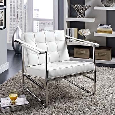 Aplomb Stainless Steel Lounge Chair - living-essentials