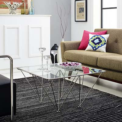 Monument Stainless Steel Coffee Table - living-essentials