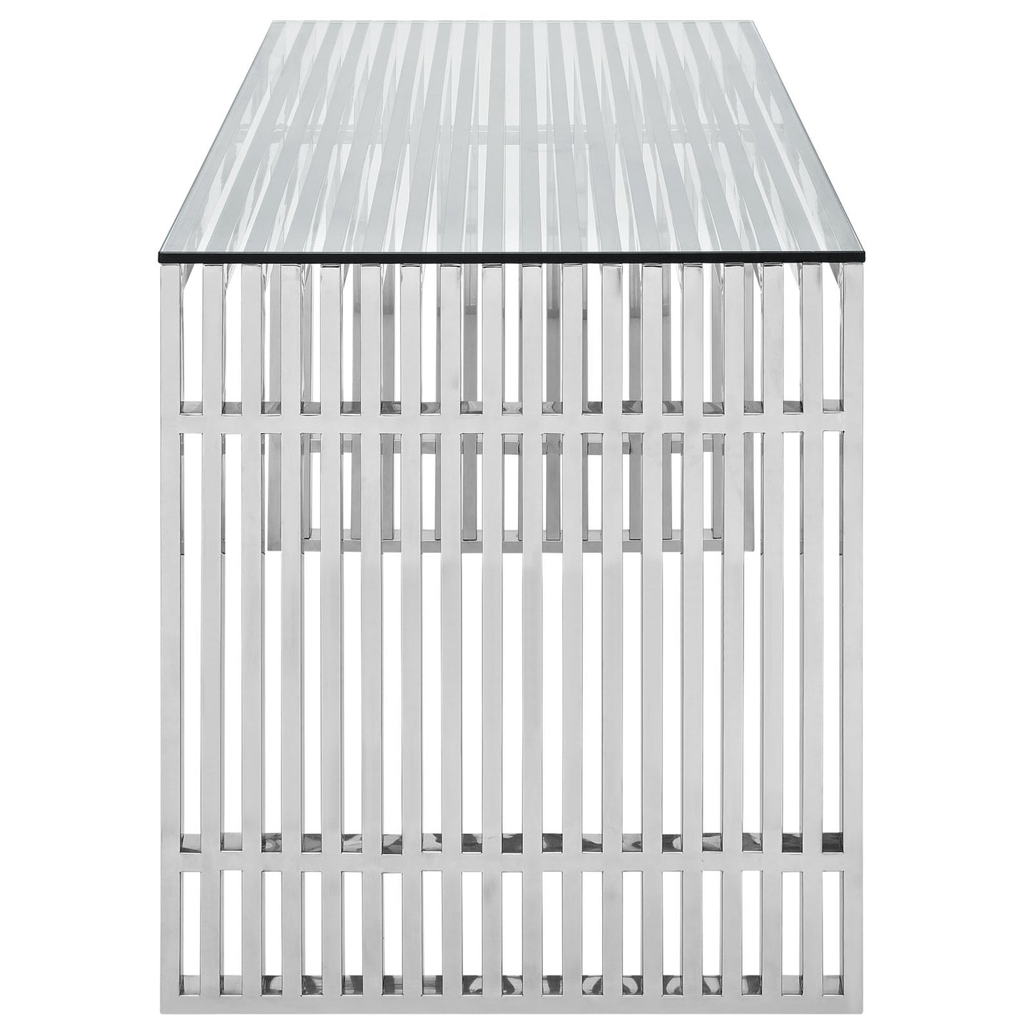 Platform Stainless Steel Office Desk - living-essentials