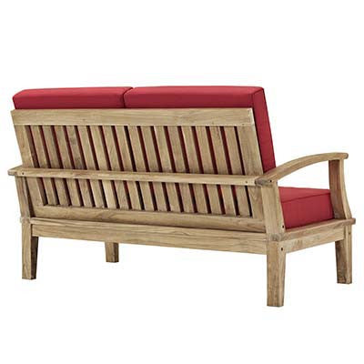 Berth 4 Piece Outdoor Patio Teak Sofa Set - living-essentials