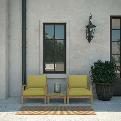 Berth 3 Piece Outdoor Patio Teak Sofa Set - living-essentials