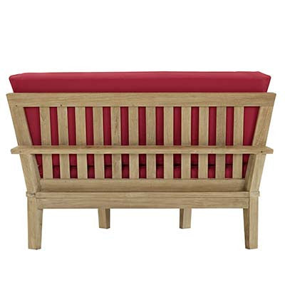 Marina 7 Piece Outdoor Patio Teak Sofa Set - living-essentials