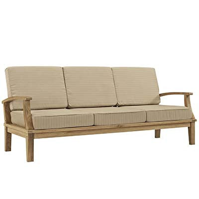 Berth 9 Piece Outdoor Patio Teak Sofa Set - living-essentials