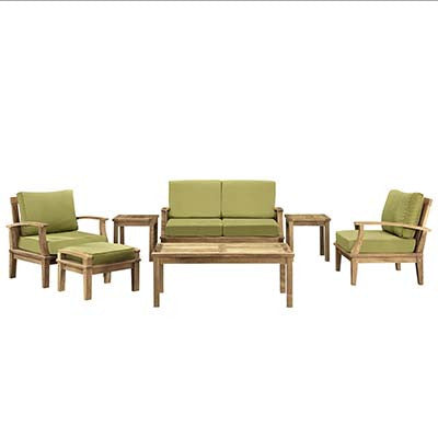 Berth 7 Piece Outdoor Patio Teak Sofa Set No 3 - living-essentials