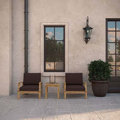 Berth 3 Piece Outdoor Patio Teak Sofa Set No 3 - living-essentials