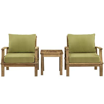 Berth 3 Piece Outdoor Patio Teak Sofa Set No 3 - living-essentials