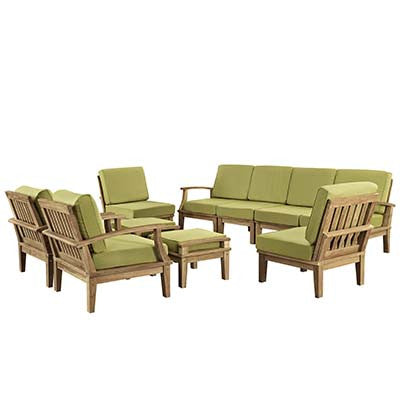 Berth 10 Piece Outdoor Patio Teak Sofa Set No 2 - living-essentials