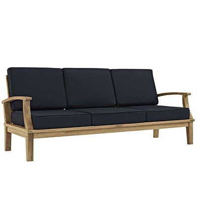 Berth 8 Piece Outdoor Patio Teak Sofa Set No 3 - living-essentials