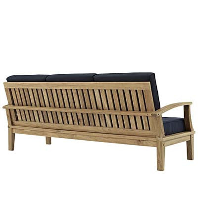 Berth 8 Piece Outdoor Patio Teak Sofa Set No 3 - living-essentials