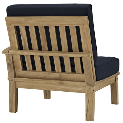 Marine 8 Piece Outdoor Patio Teak Loveseat Set - living-essentials