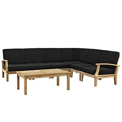 Berth 7 Piece Outdoor Patio Teak Sofa Set No 2 - living-essentials