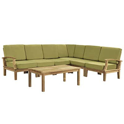 Berth 7 Piece Outdoor Patio Teak Sofa Set No 2 - living-essentials
