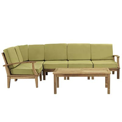 Berth 6 Piece Outdoor Patio Teak Sofa Set No 3 - living-essentials