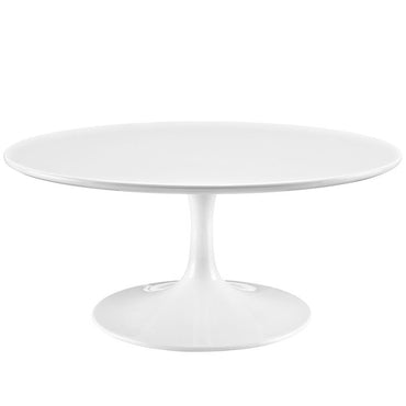 Tulip Style 36" White Coffee Table - living-essentials