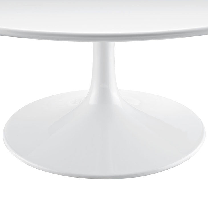 Tulip Style 36" White Coffee Table - living-essentials
