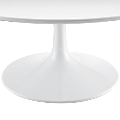 Tulip Style 36" White Coffee Table - living-essentials