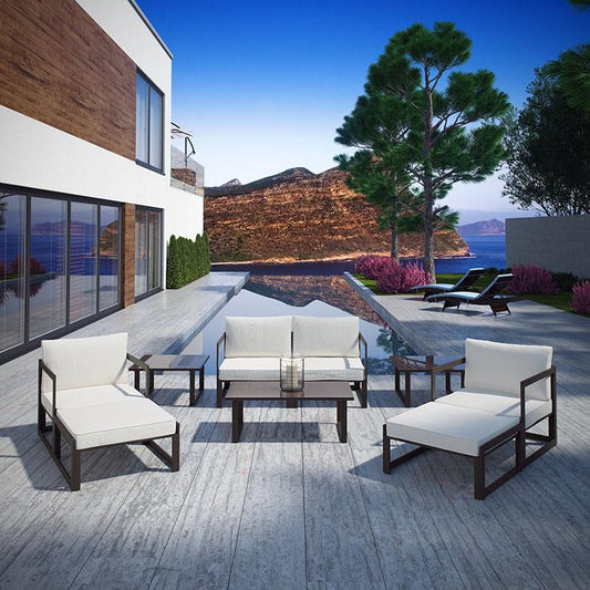 Alfresco 9 Piece Outdoor Patio Loveseat Set - living-essentials
