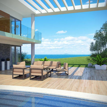 Alfresco 10 Piece Outdoor Patio Sectional Sofas Set - living-essentials