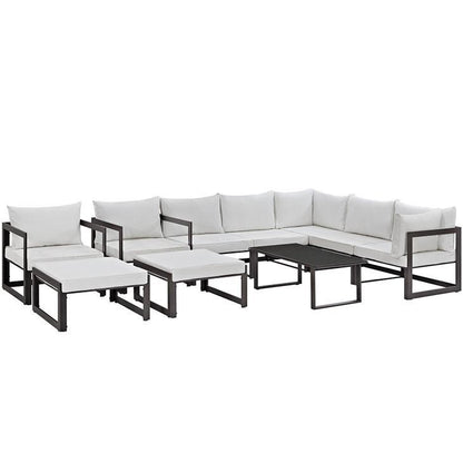 Alfresco 10 Piece Outdoor Patio Sectional Sofas Set - living-essentials