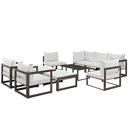Alfresco 10 Piece Outdoor Patio Sectional Sofas Set - living-essentials