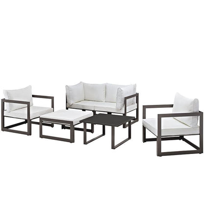 Alfresco 6 Piece Outdoor Patio Sectional Sofas Set - living-essentials