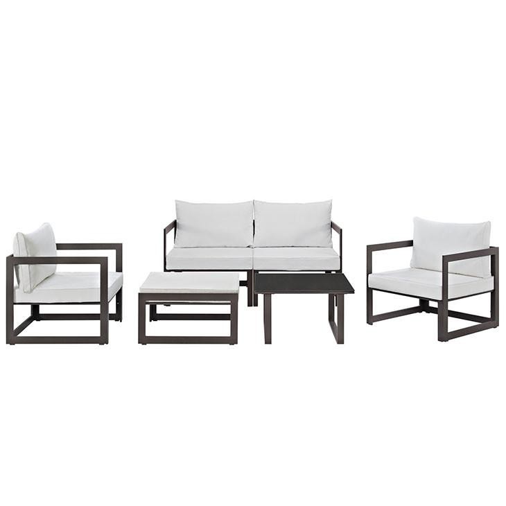Alfresco 6 Piece Outdoor Patio Sectional Sofas Set - living-essentials