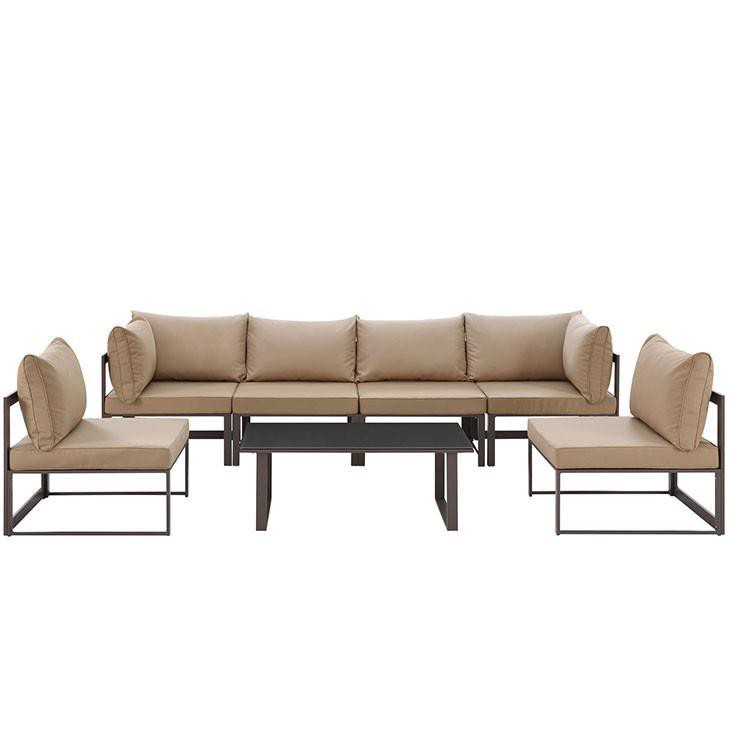 Alfresco 7 Piece Outdoor Patio Sofa Set - living-essentials